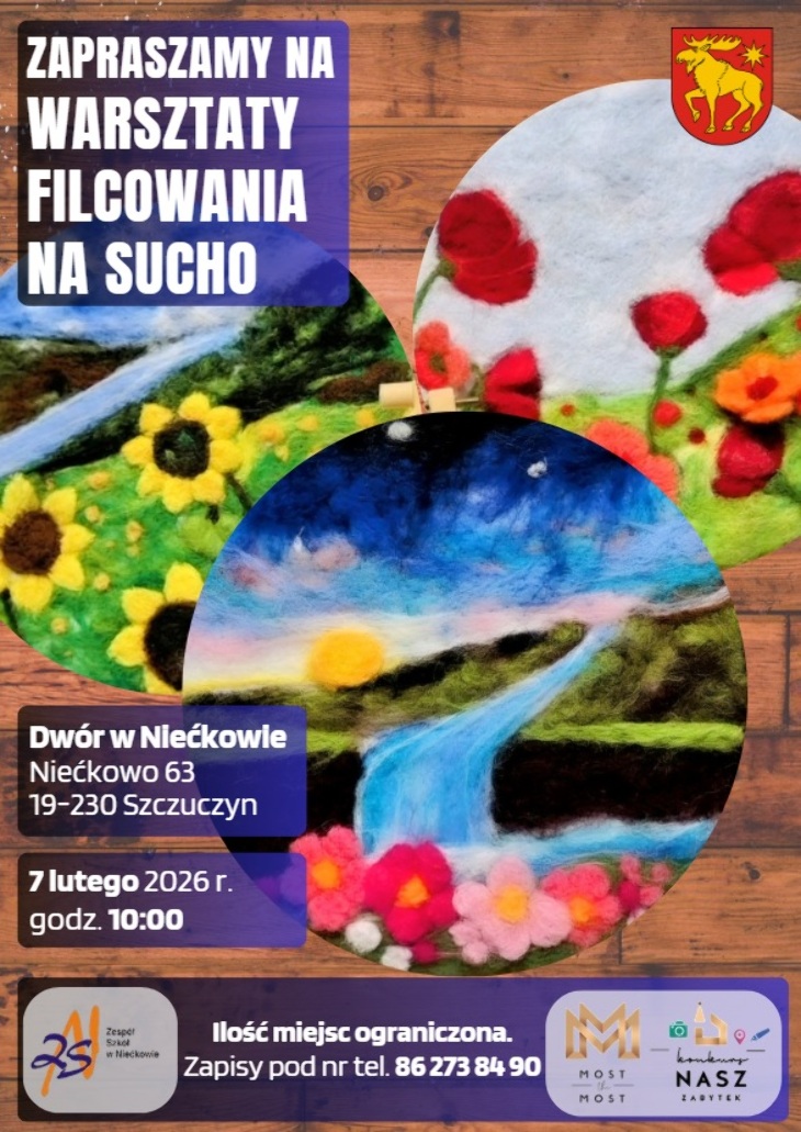 Zaproszenie na Warsztaty Filcowania na Sucho