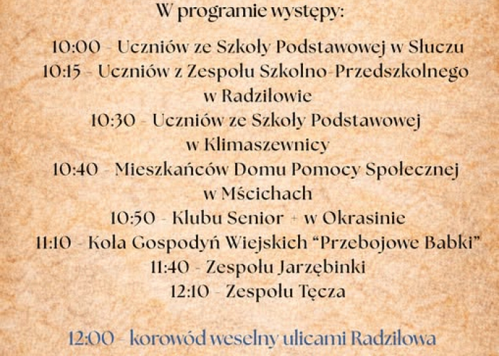 Zapusty Radziłowskie 2026