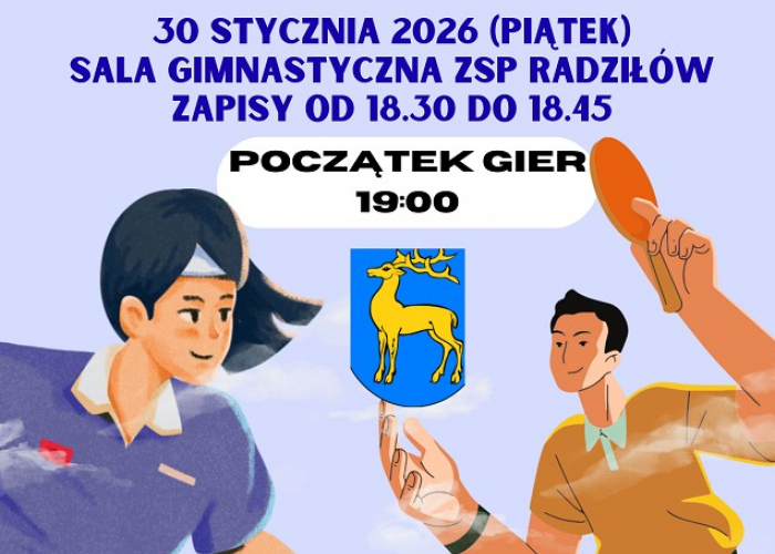 Radziłów. Zawody w teniesie stołowym 