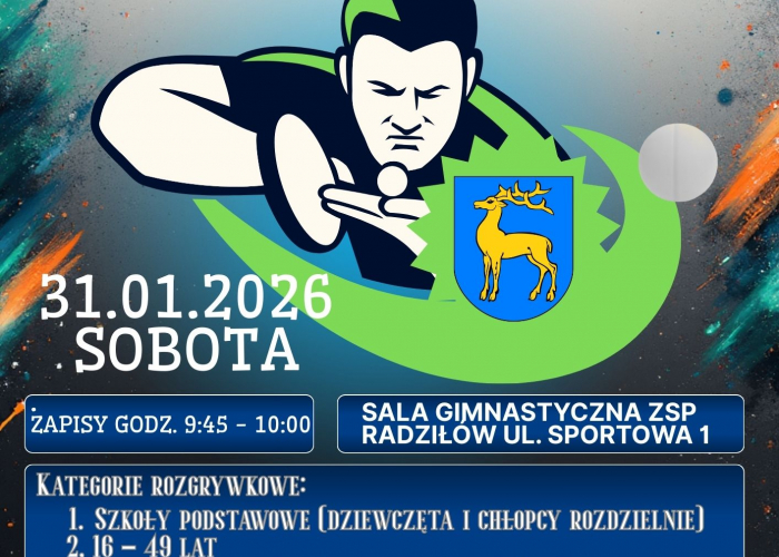 Radziłów. Zawody w tenisie stołowym 