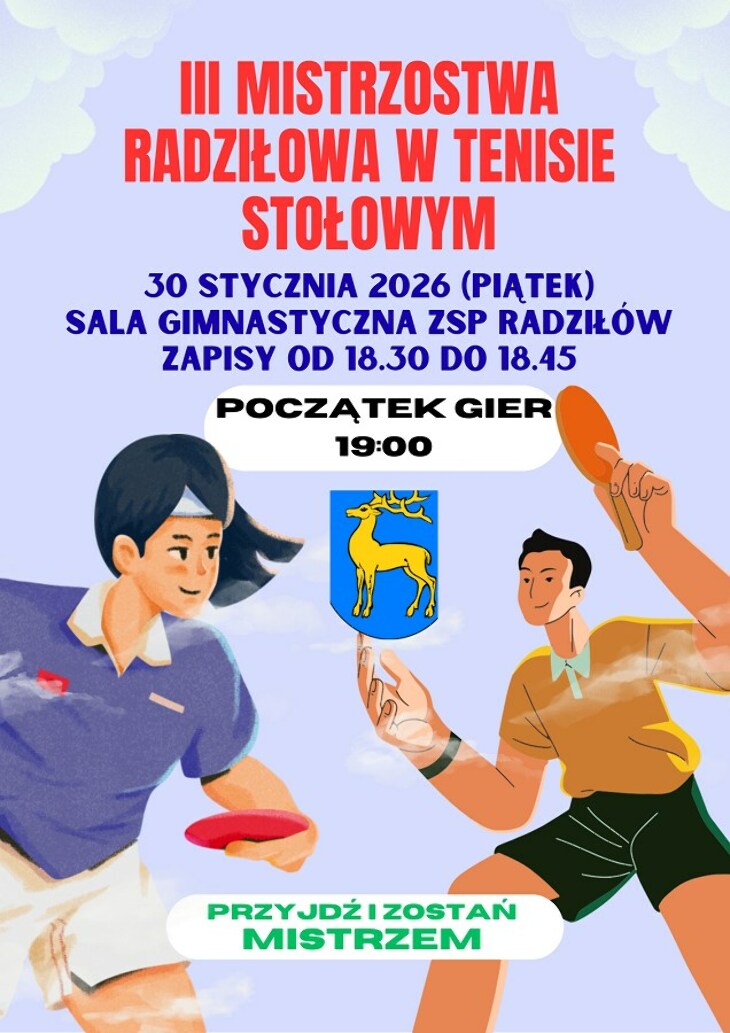 Radziłów. Zawody w teniesie stołowym 