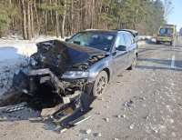 Wypadek na trasie Szczuczyn - Wąsosz