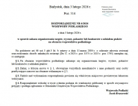 Rozporządzenie Wojewody Podlaskiego