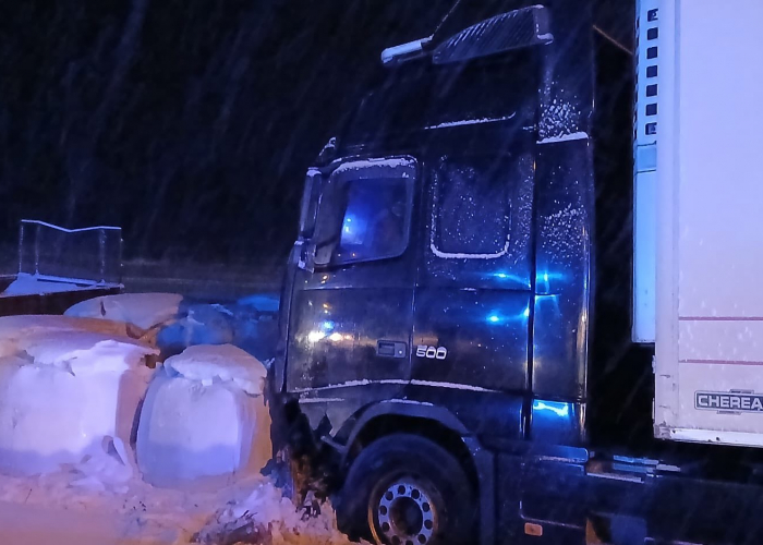 Wypadek na DK58. Trudne warunki na drogach!