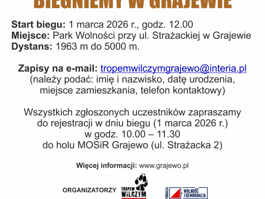 Bieg Pamięci Żołnierzy Wyklętych w Grajewie