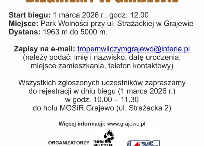 Bieg Pamięci Żołnierzy Wyklętych w Grajewie