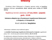 Ubój zwierząt na użytek własny  - SZKOLENIE