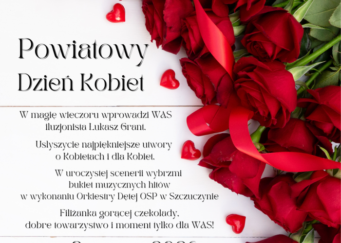 Zaproszenie na Powiatowy Dzień Kobiet