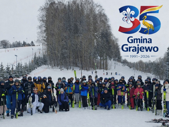 Wyjazd uczniów z Gminy Grajewo na narty