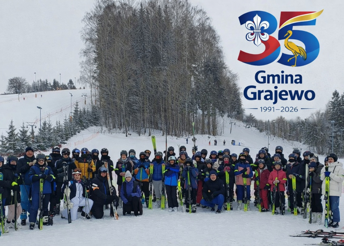 Wyjazd uczniów z Gminy Grajewo na narty