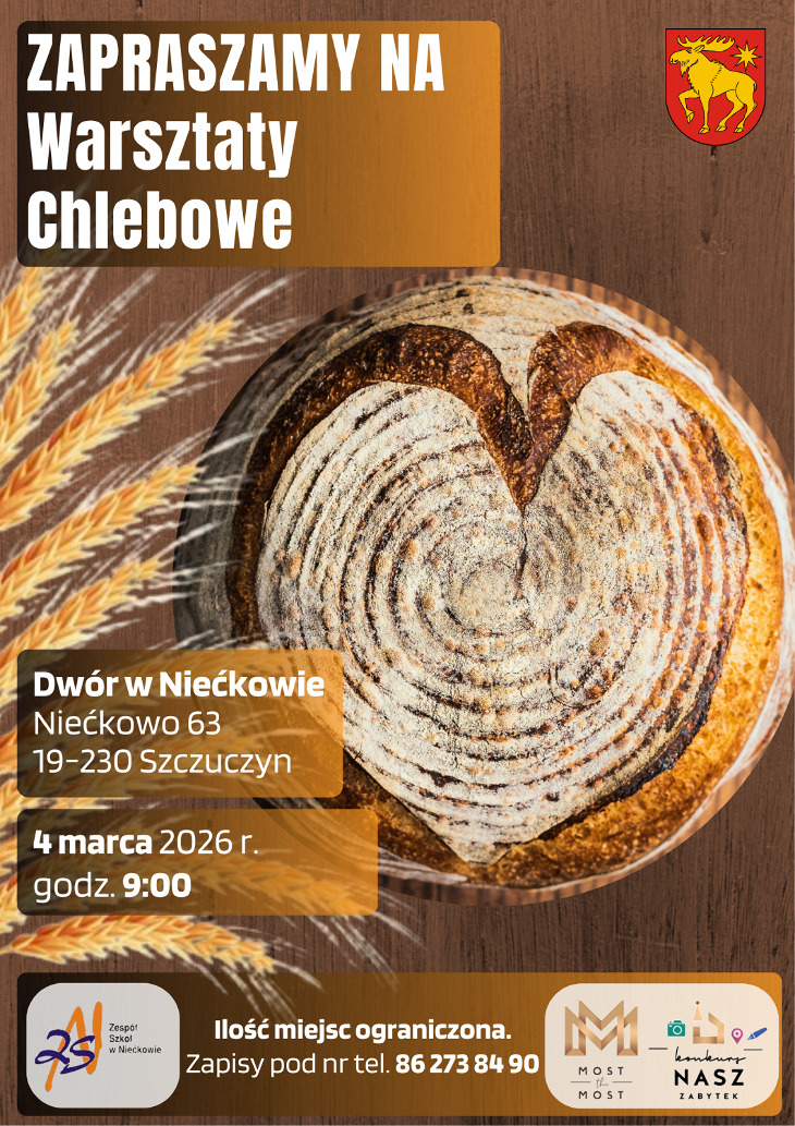 Zaproszenie na Warsztaty Chlebowe