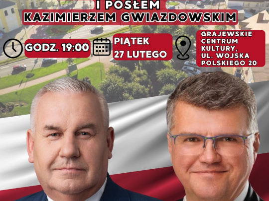 Grajewo. Spotkanie z europosłem Maciejem Wąsikiem (27.02)