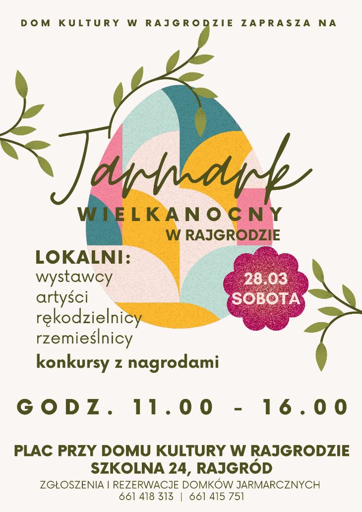 Wiosna w Rajgrodzie zaczyna się kolorowo! 