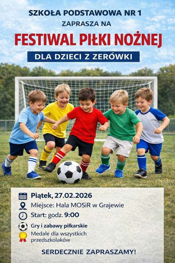 Festiwal Piłki Nożnej dla dzieci (27.02)
