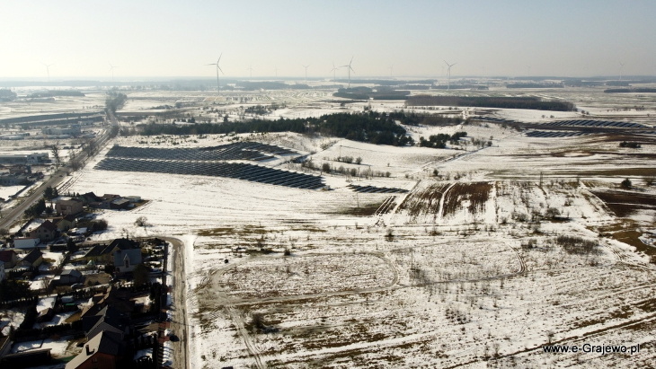 Grajewo z lotu ptaka (28.02.2026)