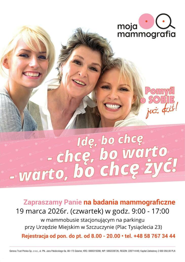 Bezpłatne badania mammograficzne