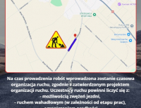 Uwaga. Utrudnienia na ul. Przemysłowej w Grajewie - II etap przebudowy