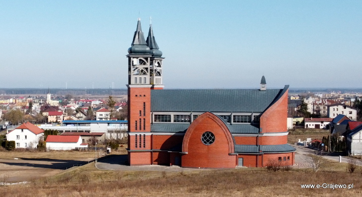 Grajewo z lotu ptaka (9.02.2026)