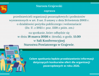 Zaproszenie przedstawicieli organizacji pozarządowych 