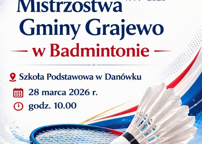 Mistrzostwa Gminy Grajewo w Badmintonie