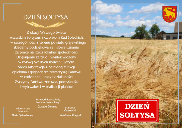 Życzenia z okazji Dnia Sołtysa