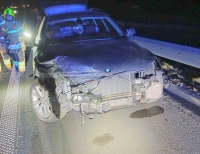 Kolizja na S61 z udziałm BMW