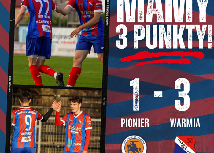PIONIER Brańsk - WARMIA Grajewo 1:3