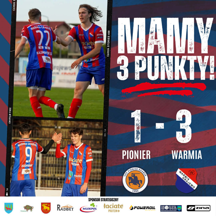 PIONIER Brańsk - WARMIA Grajewo 1:3