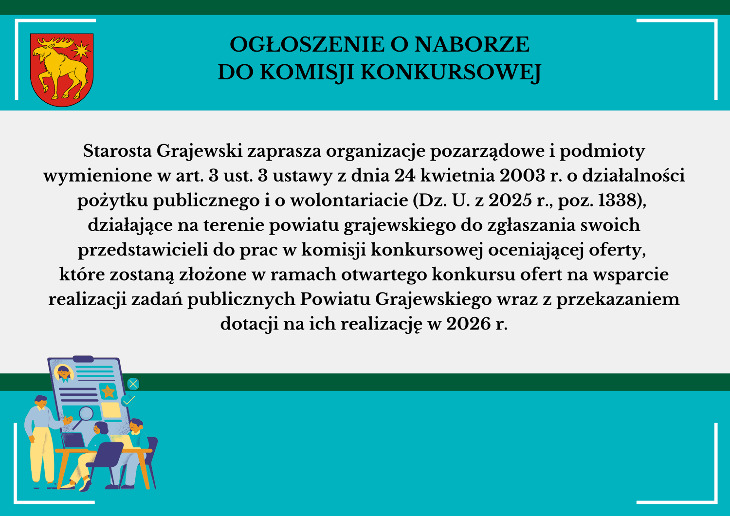 Ogłoszenie Starostwa Powiatowego w Grajewie