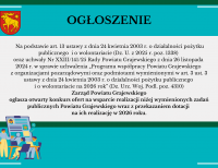 Konkurs ofert na wsparcie organizacji pozarządowych 