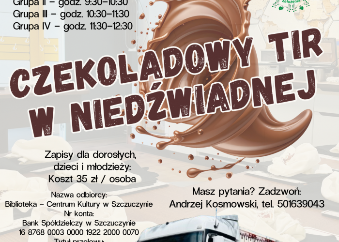 Szczuczyn: Czekoladowy Tir w Niedźwiadnej