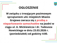 Ogłoszenie UM w Grajewie