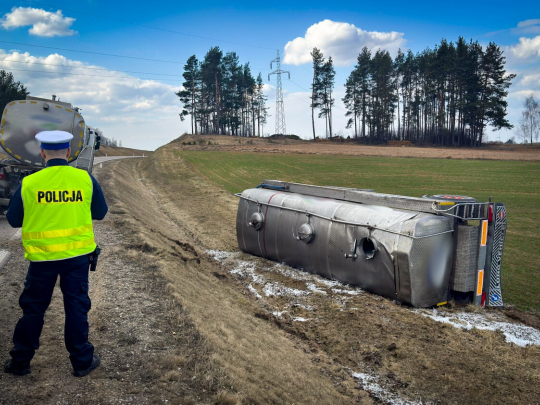 Miał 3 promile i kierował mleczarką