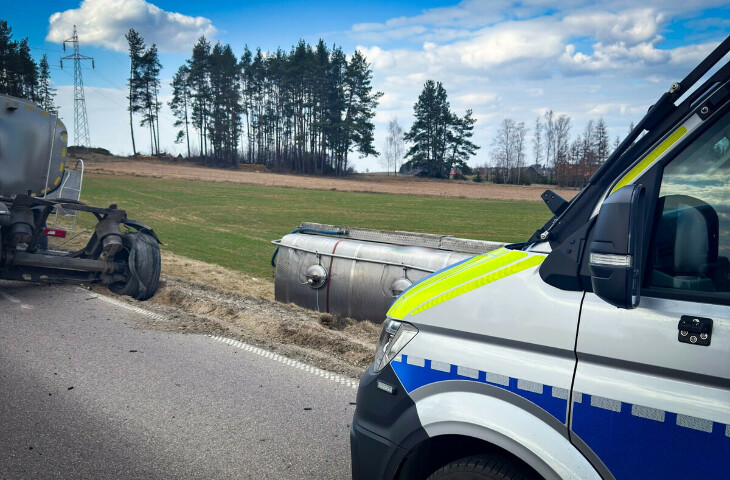 Miał 3 promile i kierował mleczarką