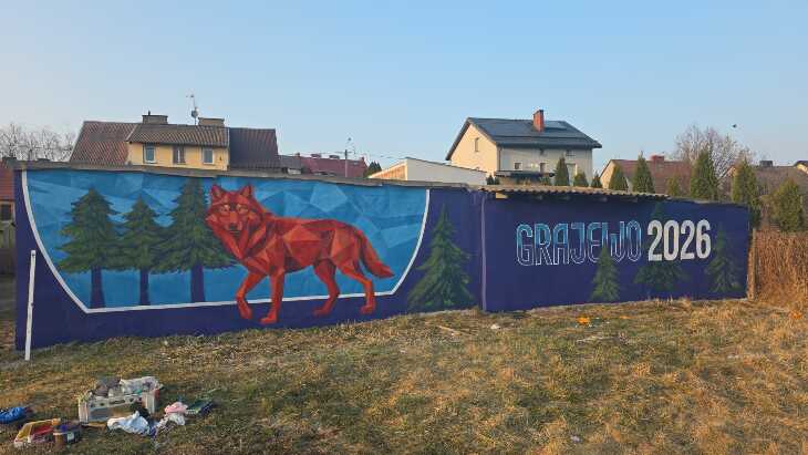 Nowy mural w Parku Solidarności w Grajewie