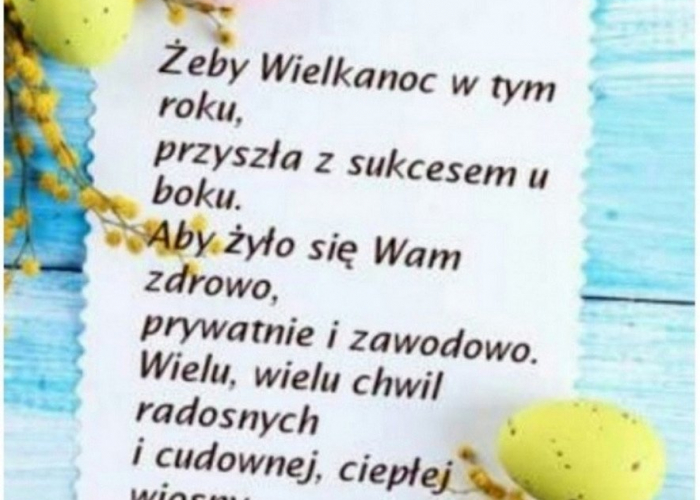 Wielkanoc 2026 - życzenia!