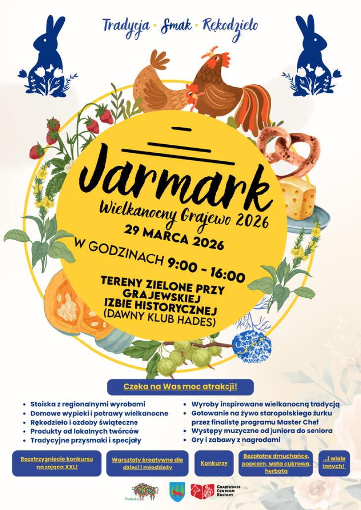 Zapraszamy na Jarmark Wielkanocny w Grajewie!