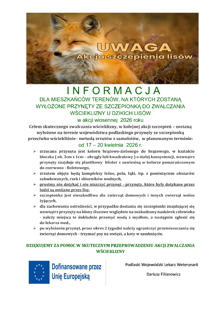 Komunikat Urzędu Miasta 