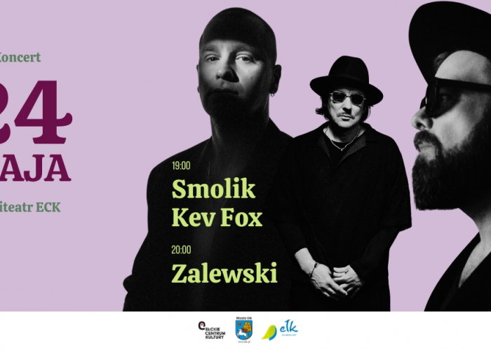 Ełk. Koncert SMOLIK//KEV FOX oraz ZALEWSKI