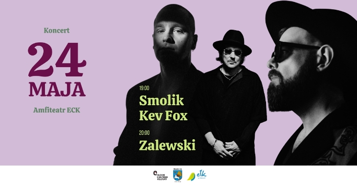 Ełk. Koncert SMOLIK//KEV FOX oraz ZALEWSKI