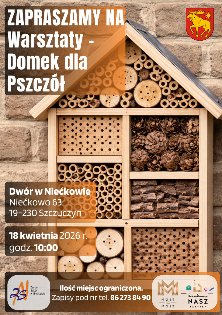 Warsztaty w Niećkowie - Domek dla pszczół