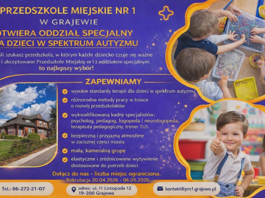 Dlaczego warto wybrać Przedszkole Nr 1 w Grajewie 