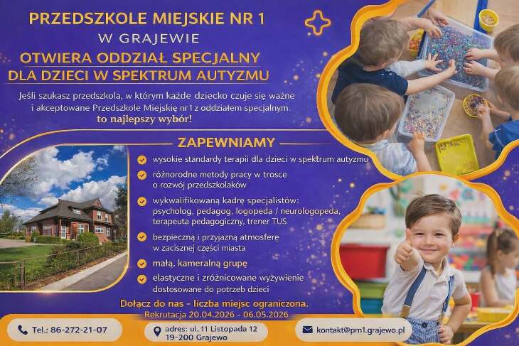Dlaczego warto wybrać Przedszkole Nr 1 w Grajewie 