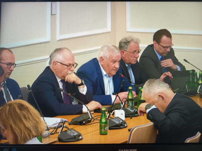 Starosta Grajewski na posiedzeniu Komisji Infrastruktury