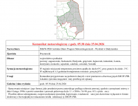 Komunikat IMGW dot. przymrozków