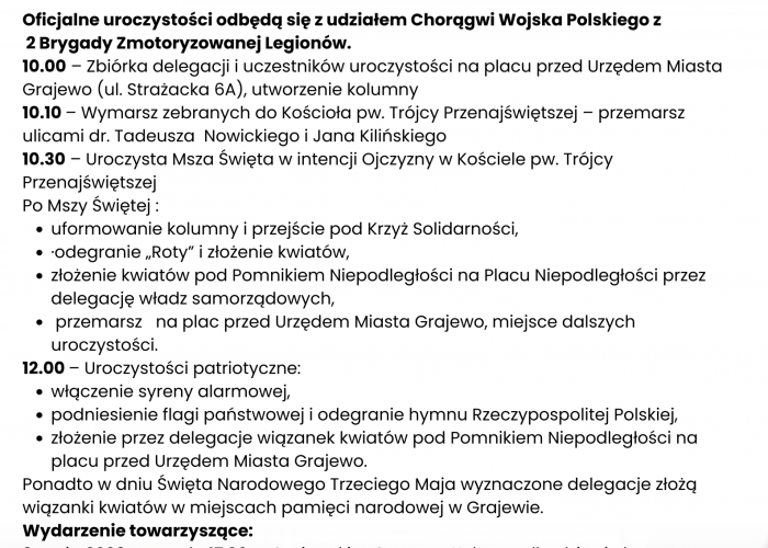 Obchody Święta Konstytucji 3 Maja