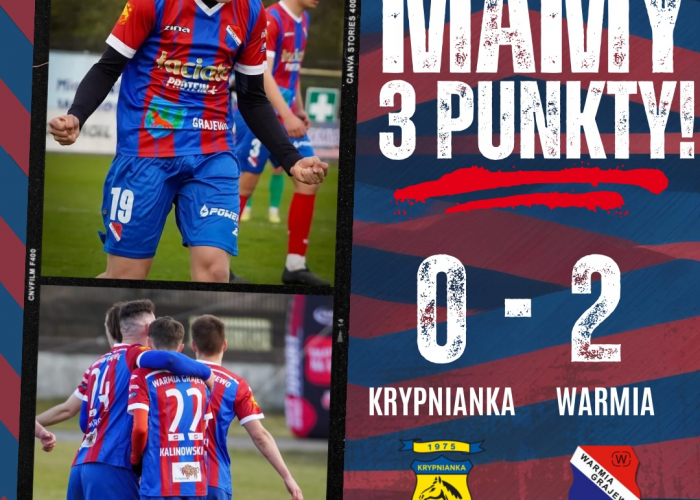 KRYPNIANKA Krypno - WARMIA Grajewo 0:2
