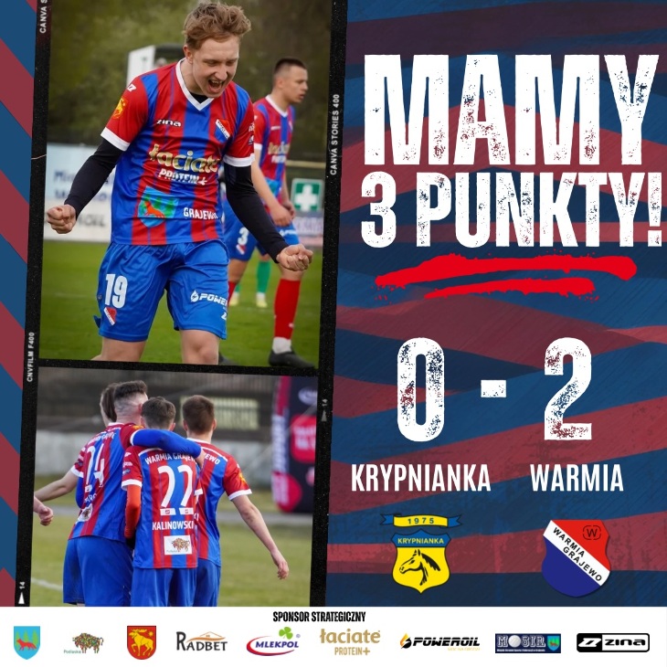 KRYPNIANKA Krypno - WARMIA Grajewo 0:2