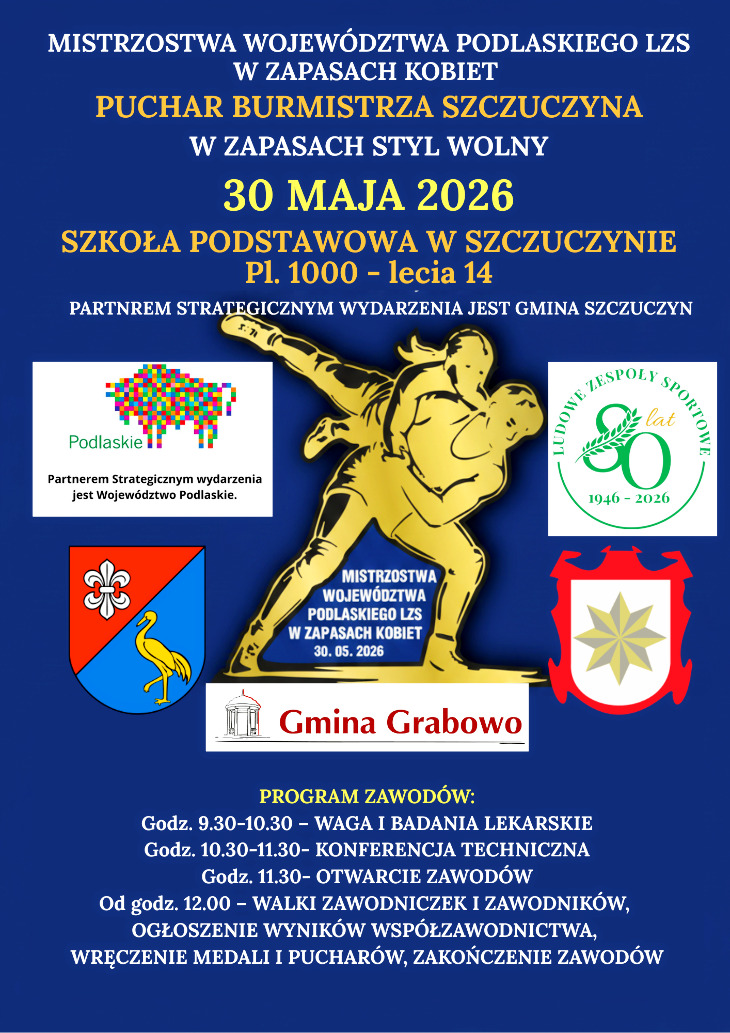 Zapasy w stylu wolnym. Szczuczyn 30.05.226