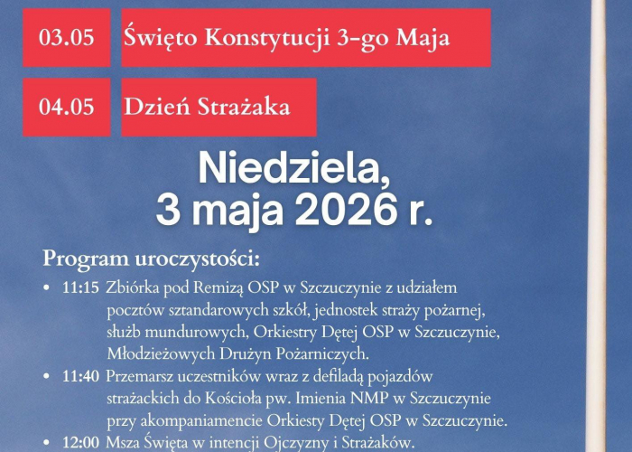 Szczuczyn: 1-3 Maja 2026
